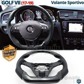 VOLANTE Sportivo Per VW Golf 7.5 Carbonio e Pelle
