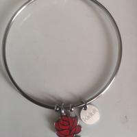 Bracciale kidult con charm 🌹( rosa)