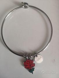Bracciale kidult con charm 🌹( rosa)