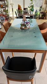 Tavolo in vetro allungabile Bontempi