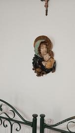 Capo letto o icona altare Madonna con Bambino
