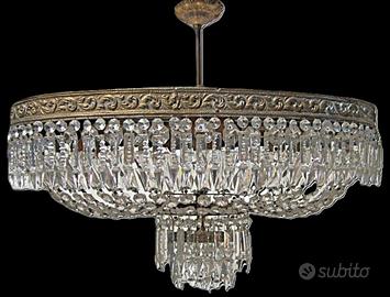 ANTICA PLAFONIERA IMPERO RESTAURATA