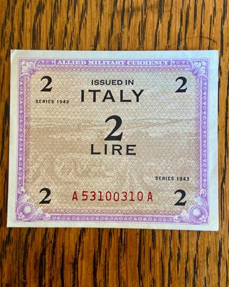 Banconota da 2 Lire del 1943