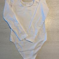 Body manica lunga bianco 8-10 anni