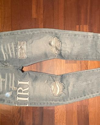 Jeans strappati azzurri S uomo (46)