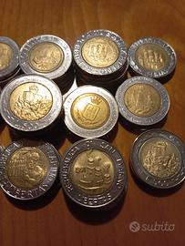 monete di San Marino da 200/500/1000 lire 