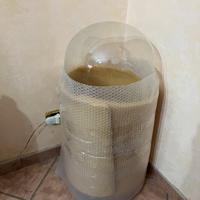 Campana in vetro  antica fine 800