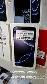 IPHONE 16 PRO MAX 256GB nuovo