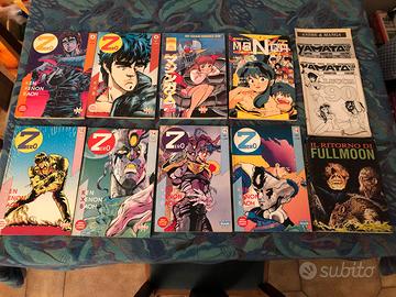 Fumetti manga giapponesi in blocco.