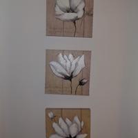 tris quadro fiori