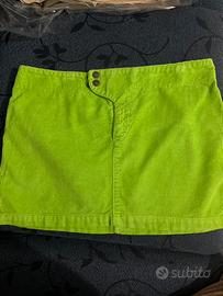 Minigonna velluto Benetton taglia M