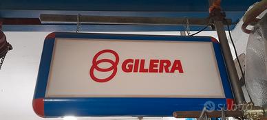 Insegna tabella Piaggio Gilera bifacciale 