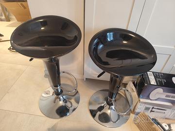 set sgabelli bar neri