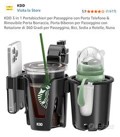 Portabicchieri per passeggino e altro