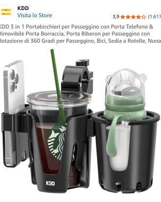 Portabicchieri per passeggino e altro