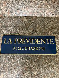 Targa storica La Previdente Assicurazioni
