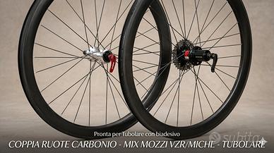Coppia Ruote Carbonio per Tubolare - Profilo 38/40