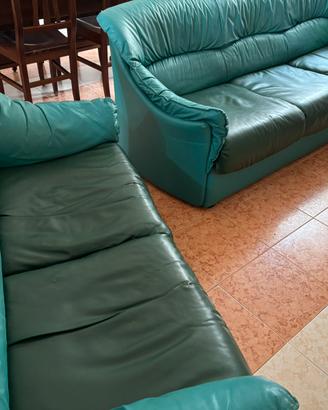 Coppia divani in similpelle 3+2 posti