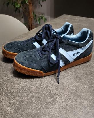 Scarpe Gola suade blu vintage n.38