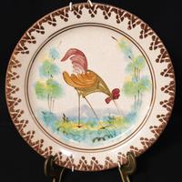 Antico piatto decorativo Grottaglie ? Gallina (2)