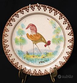 Antico piatto decorativo Grottaglie ? Gallina (2)