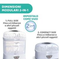 Sterilizzatore biberon chicco + scola biberon