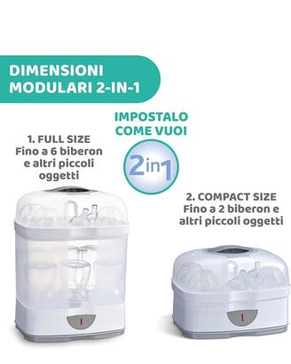 Sterilizzatore biberon chicco + scola biberon