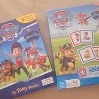 Libro gioca kit e gioco memory cards Paw patrol.