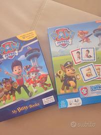 Libro gioca kit e gioco memory cards Paw patrol.