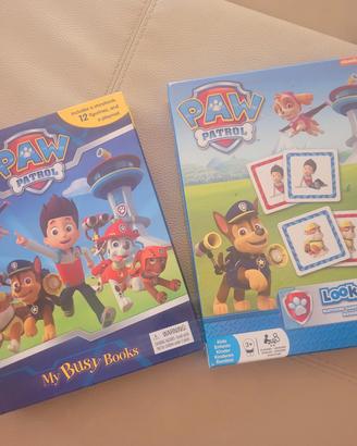 Libro gioca kit e gioco memory cards Paw patrol.