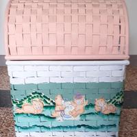 Contenitore portabiancheria / giocattoli decorato