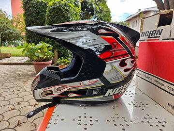 Casco Cross Nolan hellfire tg L