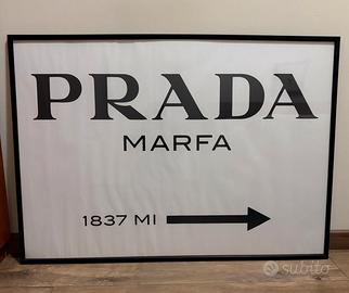 Quadro / Poster Prada Marfa con cornice nera