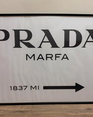 Quadro / Poster Prada Marfa con cornice nera