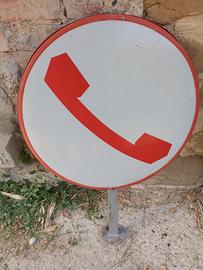Insegna Telefono anni '80 con staffa originale