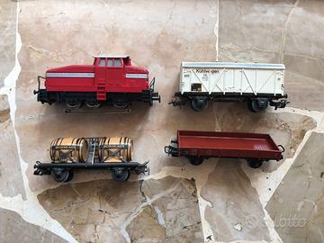 trenini vintage MARKLIN loco DHG 500 3078 + vagoni