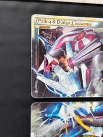 Carta pomemon Palkia e Dialga Leggenda