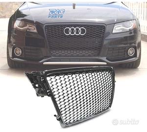 GRIGLIA AUDI A4 B8 08-11 LOOK RS NERO LUCIDO