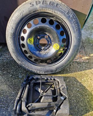 Kit ruota scorta 5x108 ford volvo renault peugeot
