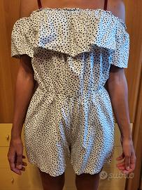 Tuta Jumpsuit corta a pois Tg. S