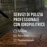 Servizi di pulizia professionale con idropulitrice