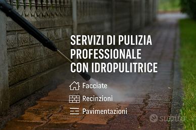 Servizi di pulizia professionale con idropulitrice
