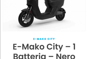 Motorino scooter elettrico modello E-mako
