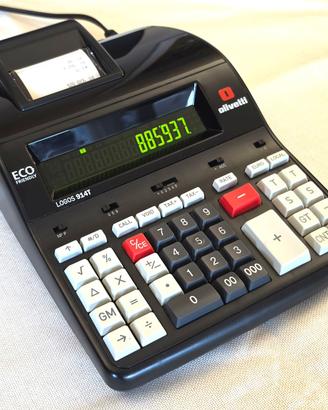 OLIVETTI LOGOS 914T TERMICA CALCOLATRICE PRO+CARTA