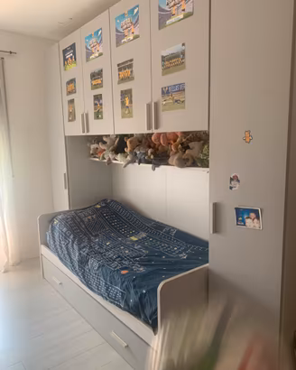 Cameretta a ponte con letto estraibile