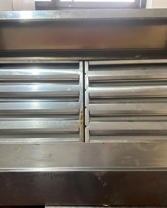 cappa d'aspirazione acciaio con motore per cucina