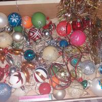 presepe e addobbi natalizi vari vintage