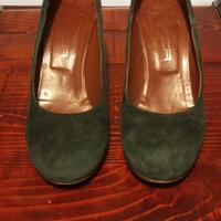 scarpe decolte' donna verde 
