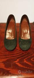 scarpe decolte' donna verde 