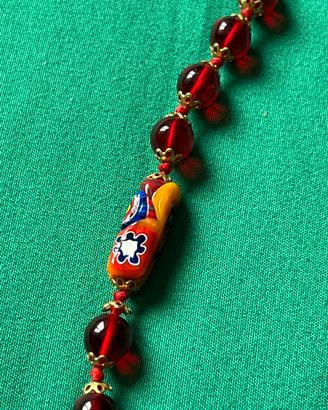 Collana vintage in vetro di Murano
